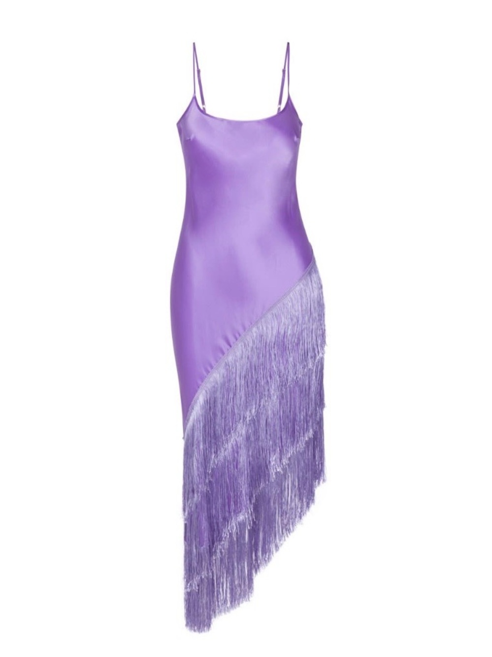 Delfi Collective Lavender Fringe Slip Dress